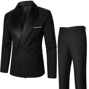 Black Mens Suit Blazer And Pants Set